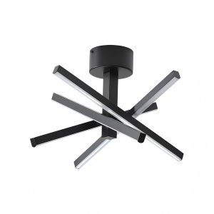 Modern black sputnik ceiling light for bedroom living room and dining room
