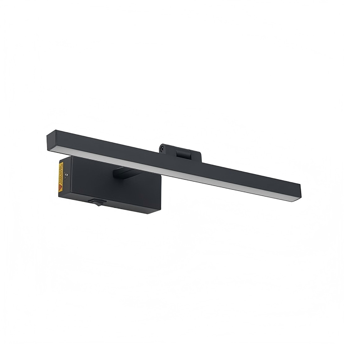 Modern black linear wall light sconce for bedroom hallway and vanity lighting
