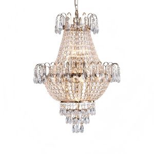 Modern crystal chandelier pendant light for dining room and living room