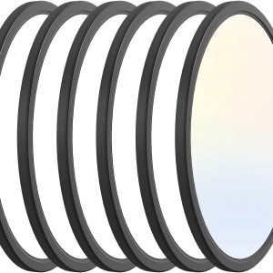 Modern black half round wall sconce light for bedroom hallway and corridor