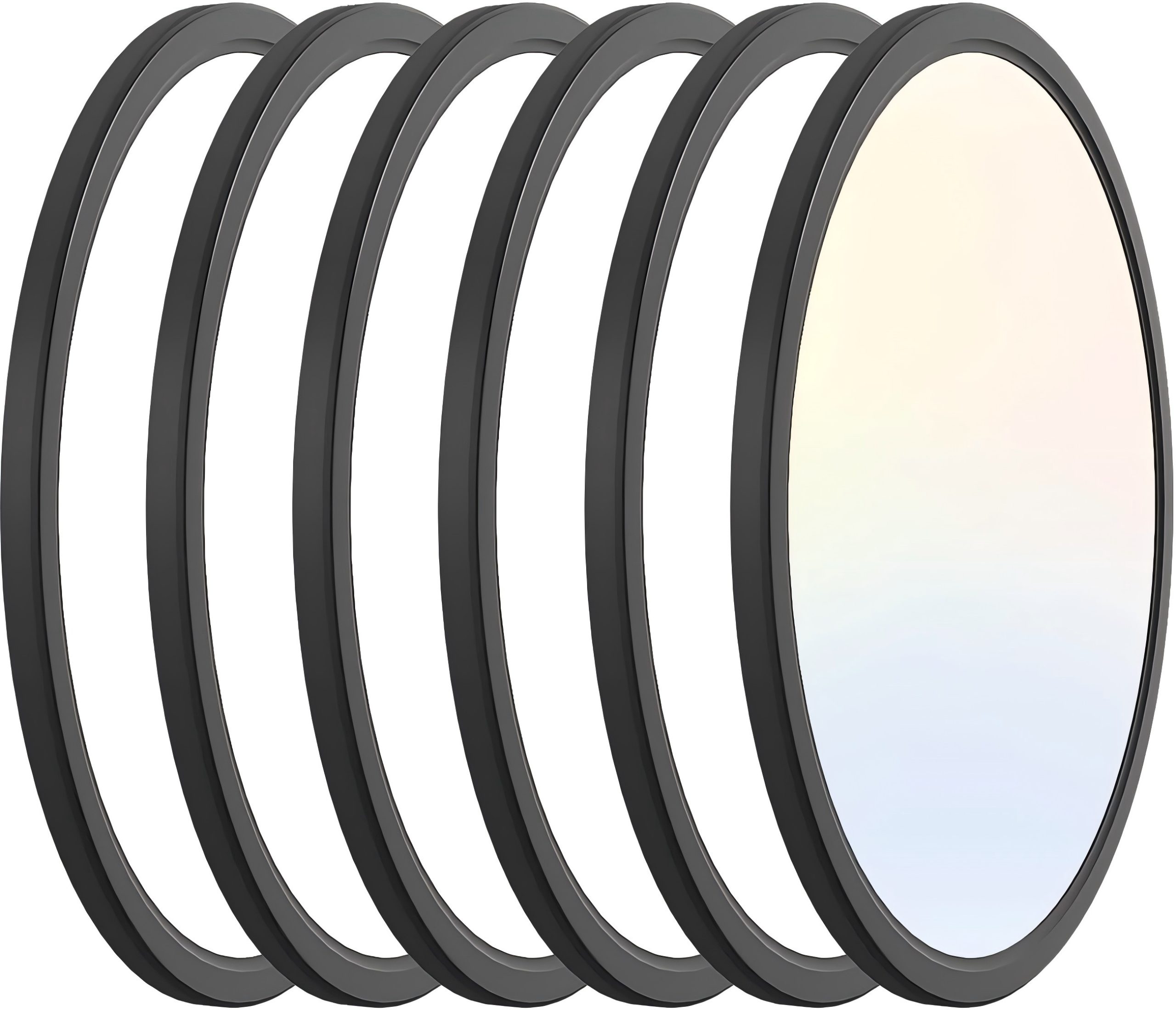 Modern black half round wall sconce light for bedroom hallway and corridor